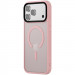 Фото TPU+PC чехол Metal Buttons with  Magnetic Safe Colorful для Apple iPhone 17 Pro Max (6.9") (Розовый / Pink) на vchehle.ua