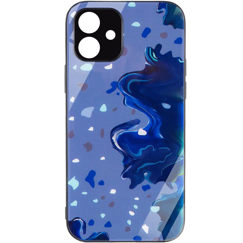 

TPU+Glass чохол Diversity на Apple iPhone 11 (6.1") (Stains blue) 1223605