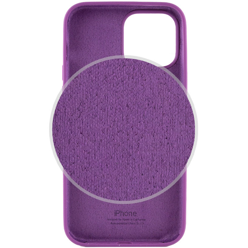 Фото Чохол Silicone Case Full Protective (AA) на Apple iPhone 15 (6.1") (Фіолетовий / Grape) в маназині vchehle.ua