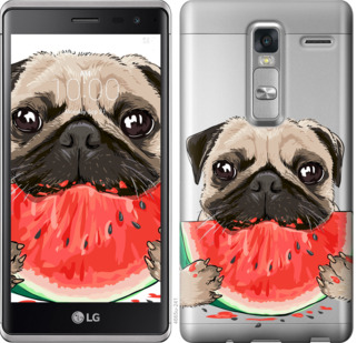 

Чехол Мопс и арбуз для LG H650E Zero / Class 843639