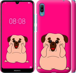 

Чехол Весёлый мопс для Huawei Y6 2019 928649