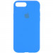 Чехол Silicone Case Full Protective (AA) для Apple iPhone 7 plus / 8 plus (5.5") (Голубой / Blue)