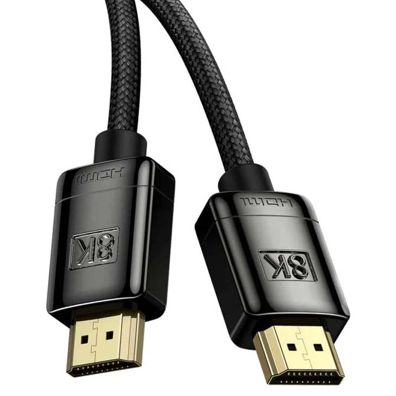 Фото Дата кабель Baseus HDMI High Definition Series 8KHDMI To 8KHDMI (Zinc alloy) (1m) (WKGQ000001)) (Black) на vchehle.ua