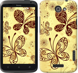 

Чехол Красивые бабочки для HTC One X 629599