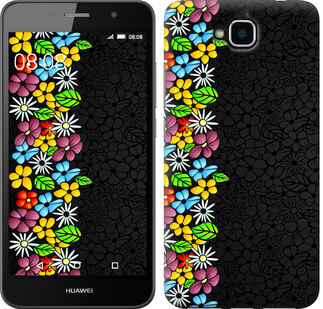 

Чохол квітковий орнамент на Huawei Ascend Y600 102400