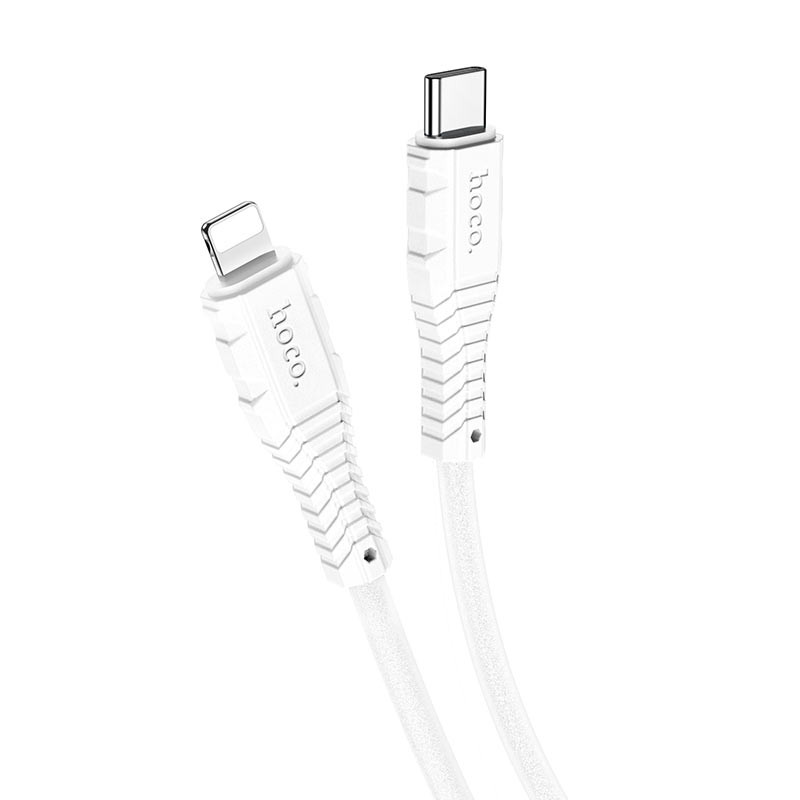 Фото Дата кабель Hoco X67 "Nano" Type-C to Lightning (1m) (Білий) в маназині vchehle.ua