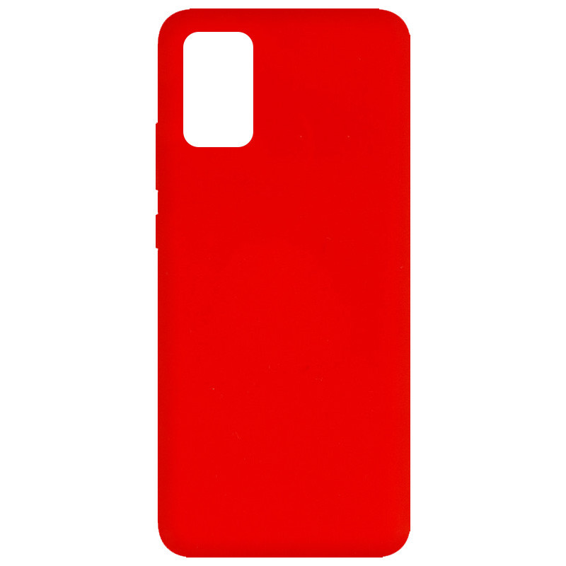Уценка Чехол Silicone Cover Full without Logo (A) для Samsung Galaxy A02s (Дефект упаковки / Красный / Red)