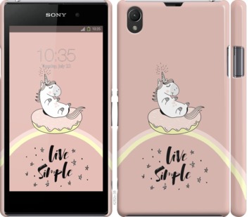 

Чехол Единорожка в пончике для Sony Xperia Z1 C6902 719364