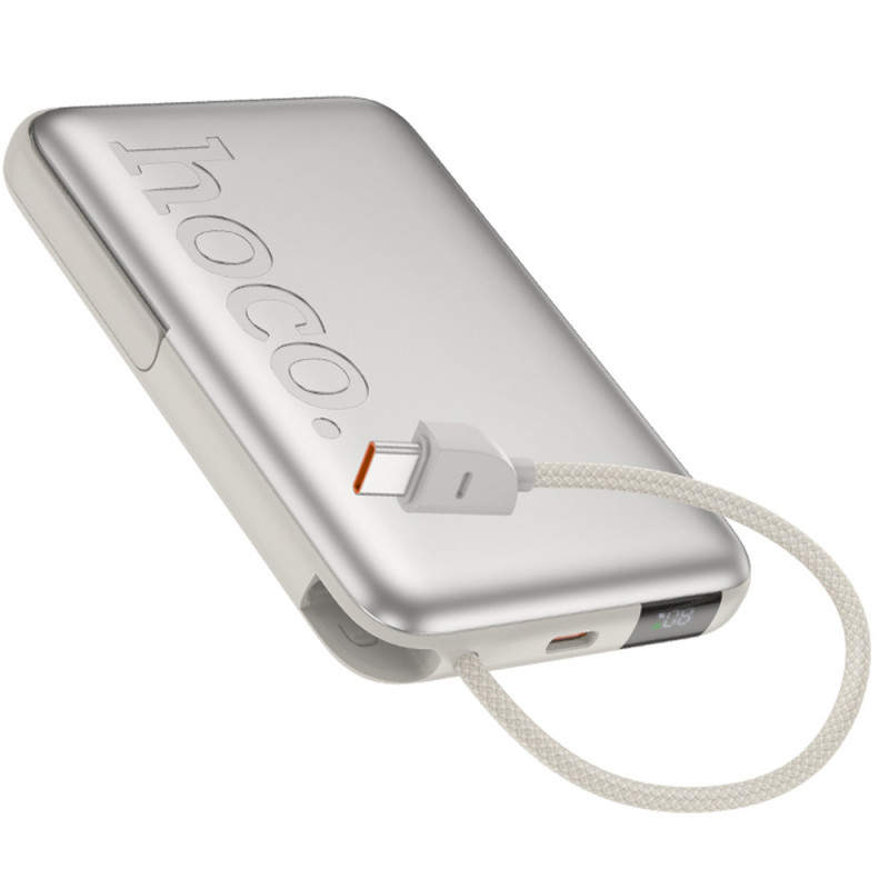 Фото Портативное ЗУ Power Bank Hoco Q43 Clever dual PD20W с БЗУ Type-C 10000 mAh (Silver) в магазине vchehle.ua