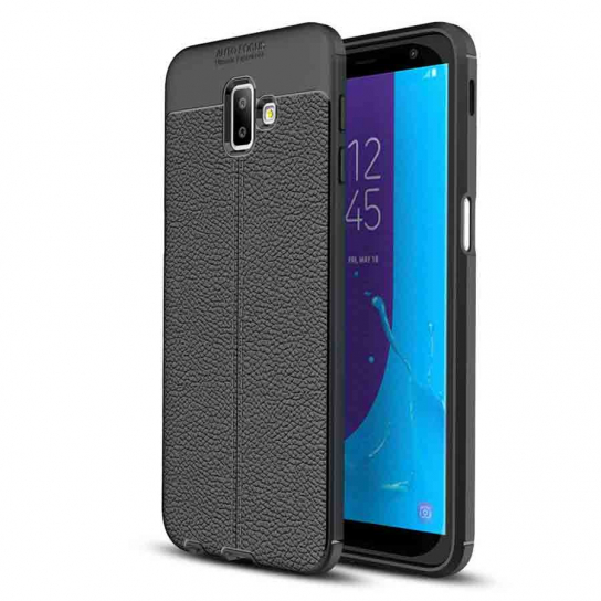 

TPU чохол фактурний (з імітацією шкіри) на Samsung Galaxy J6+ (2018) (J610F) (Чорний) 666234