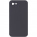 Silicone Case Square Full Camera Protective (AA) NOLOGO на Apple iPhone 7 / 8 / SE (2020) (4.7") (Сірий / Dark Gray)