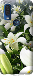 Чехол Белые лилии для Motorola One Vision