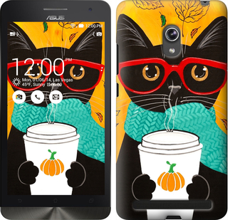 

Чохол Осінній кіт на Asus ZenFone 6 A600CG 639898