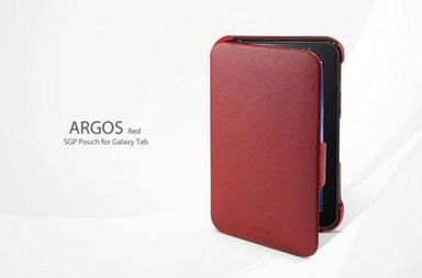 # Кожаный чехол SGP Argos для Samsung Galaxy Tab P1000 (Красный (матовый))