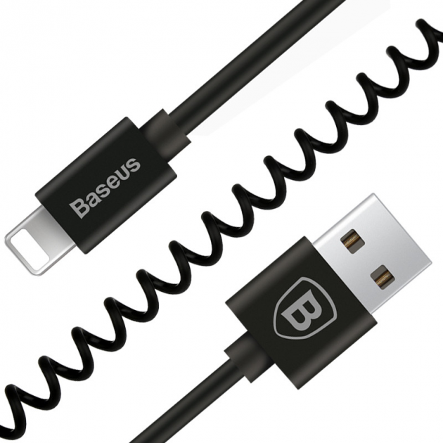 

Дата кабель Baseus Elastic USB to Lightning 1.8A (1.6m) (Черный) 683928