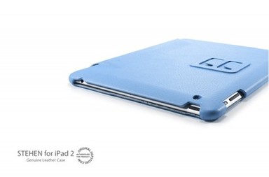 Фото # Кожаный чехол SGP Stehen для Apple IPAD 2 (Голубой / Tender Blue) на vchehle.ua