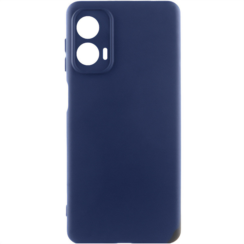 Чехол Silicone Cover Lakshmi Full Camera (AA) для Motorola Moto G24 (Синий / Midnight Blue)