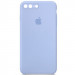 Чохол Silicone Case Square Full Camera Protective (AA) на Apple iPhone 7 plus / 8 plus (5.5") (Блакитний / Lilac Blue)