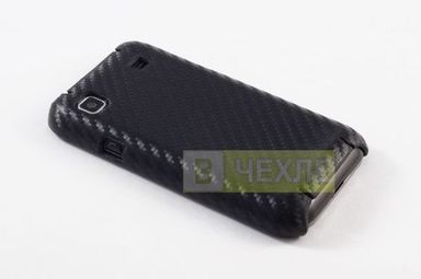  Карбоновий чохол на Samsung i9000 (Чорний)