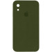Чохол Silicone Case Square Full Camera Protective (AA) на Apple iPhone XR (6.1") (Зелений / Dark Olive)
