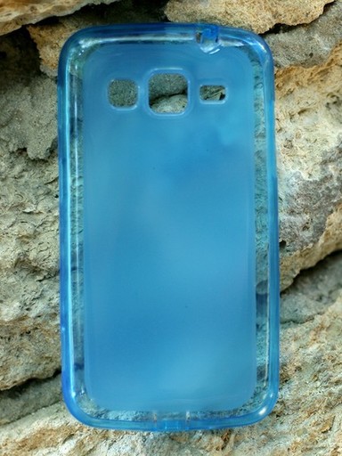 TPU чехол для Samsung i8580 Galaxy Core Advance (Голубой (Soft-touch))