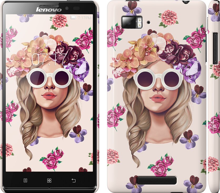 

Чохол Дівчина з квітами v2 на Lenovo Vibe Z K910 190289