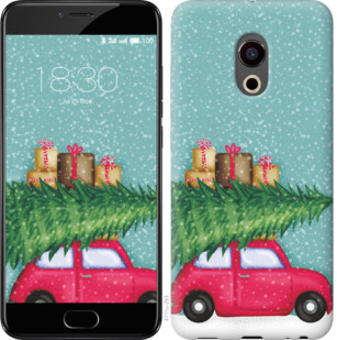 

Чехол Машина с подарками для Meizu Pro 6 867577