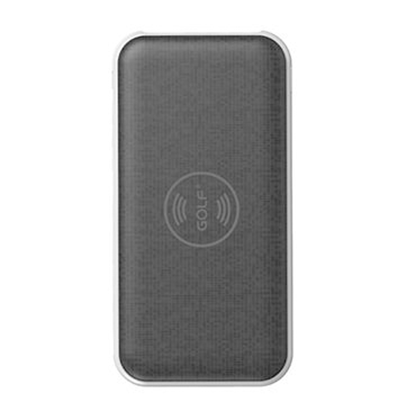 Портативное беспроводное ЗУ GOLF W1 с выходом Lightning / MicroUSB + кабель MicroUSB (5000 mAh) (Черный)