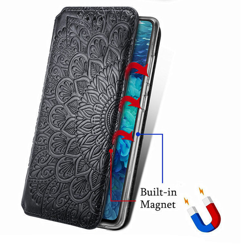 

Шкіряний чохол книжка GETMAN Mandala (PU) для OPPO A32 (Чорний) 1126163