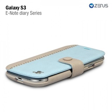 Фото Кожаный чехол Zenus Masstige E-note diary Series для Samsung i9300 Galaxy S3 (Голубой) в магазине vchehle.ua