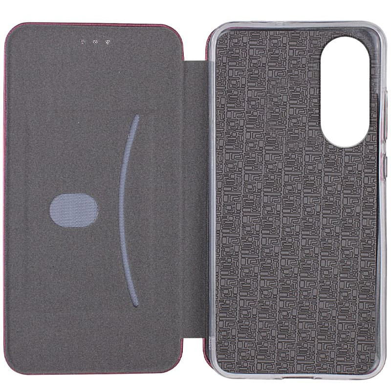 Фото Шкіряний чохол-книжка Classy на Oppo A58 4G (Бордовий) в маназині vchehle.ua