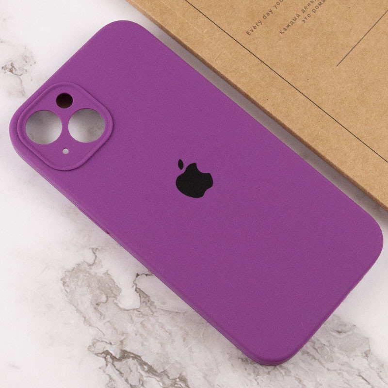 Чохол Silicone Case Full Camera Protective (AA) на Apple iPhone 14 Plus (6.7") (Фіолетовий / Grape) в магазині vchehle.ua