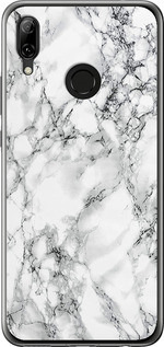 Чехол Мрамор белый для Huawei Nova 3
