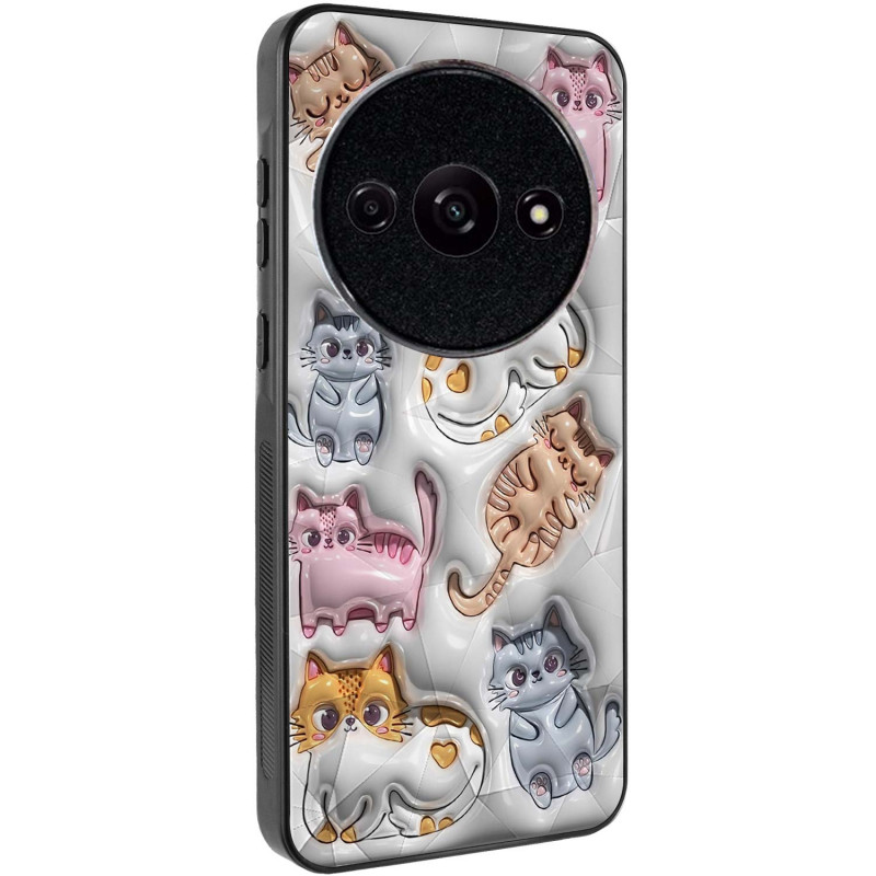 TPU+PC чехол Prisma Fluffie для Xiaomi Redmi A3 / Poco C61 (Kittens)