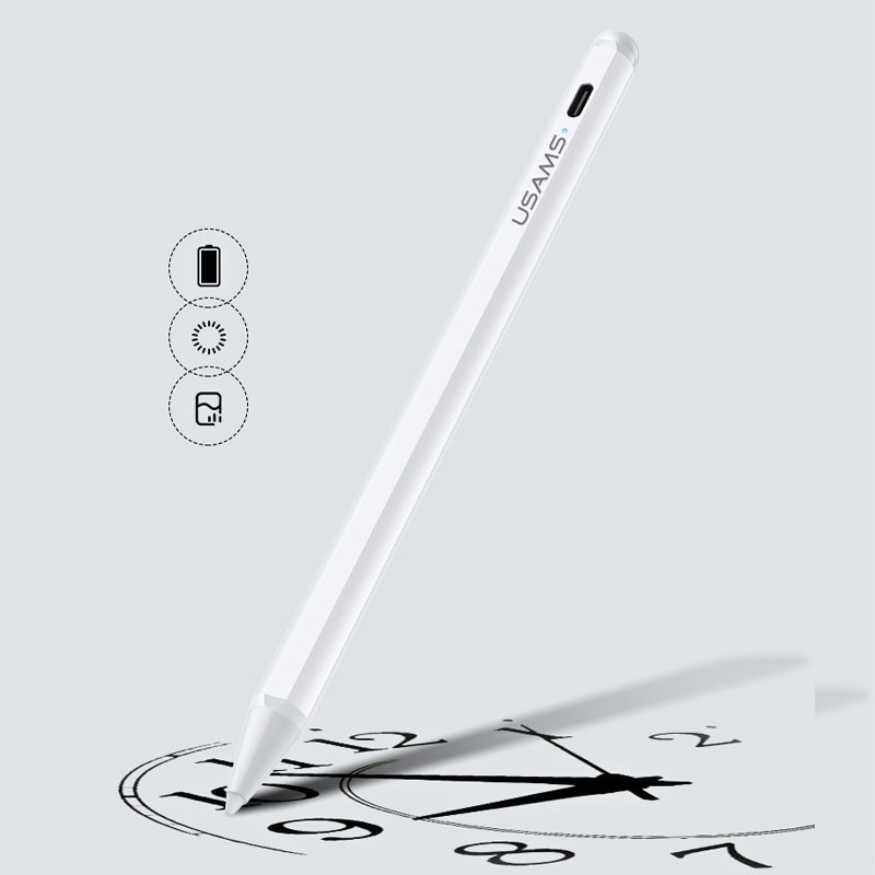 Уценка Стилус Usams US-ZB135 Active Touch Screen Capacitive (Дефект упаковки / Белый) в магазине vchehle.ua