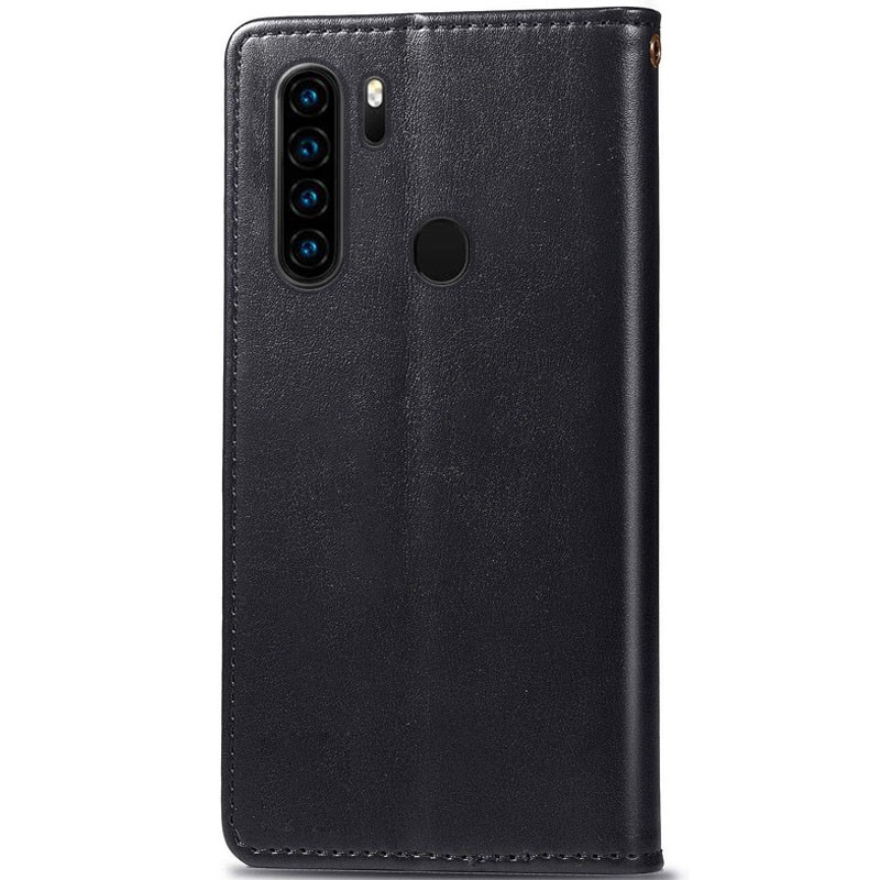 Шкіряний чохол книжка GETMAN Gallant (PU) для Blackview A80 plus (Чорний) в магазині vchehle.ua