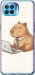 Чехол Funny Capybara CEO Working для Oppo Reno 4 Lite