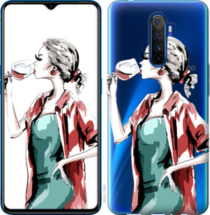

Чехол Девушка с бокалом для Realme X2 Pro 920062