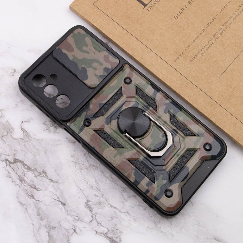 Купити Ударостійкий чохол Camshield Serge Ring Camo на Samsung Galaxy M23 5G / M13 4G (Коричневий / Army Brown) на vchehle.ua