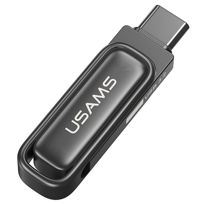 Фото Флеш накопитель USAMS US-ZB349 USB3.2 Type-C High-Speed Flash Drive With Dual Ports 256Gb (Tarnish) на vchehle.ua