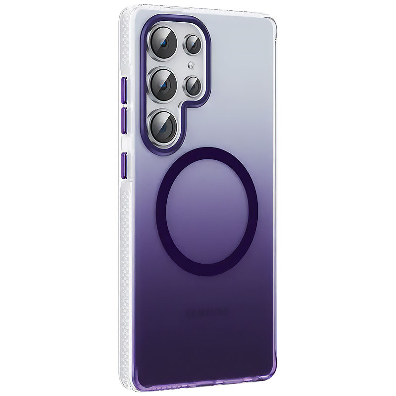 Фото Чохол TPU+PC Phantom with Magnetic Safe на Samsung Galaxy S25 Ultra (Purple) на vchehle.ua