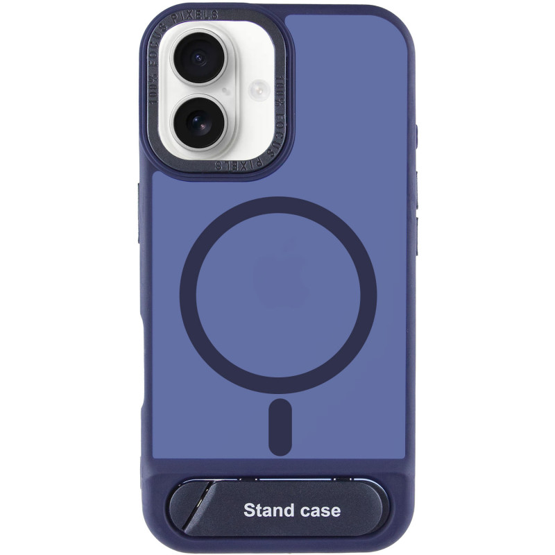 Фото TPU+PC чехол Stand case для Apple iPhone 16 (6.1") (Blue) на vchehle.ua