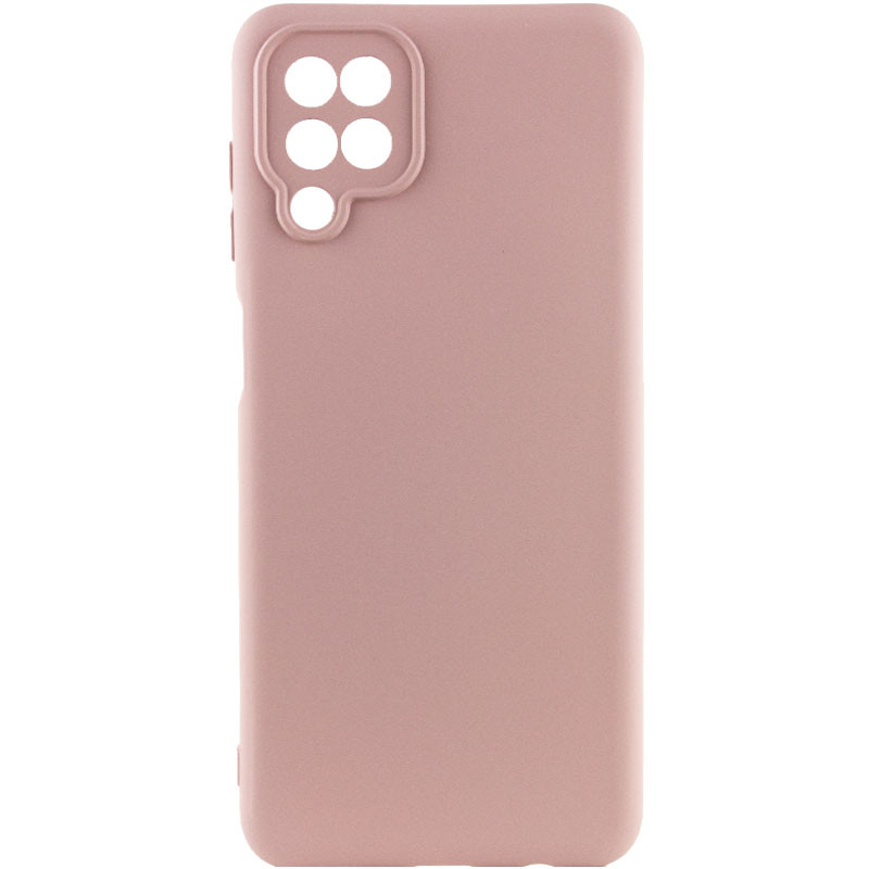 Чохол Silicone Cover Lakshmi Full Camera (AA) на Samsung Galaxy A12 (Рожевий / Pink Sand)