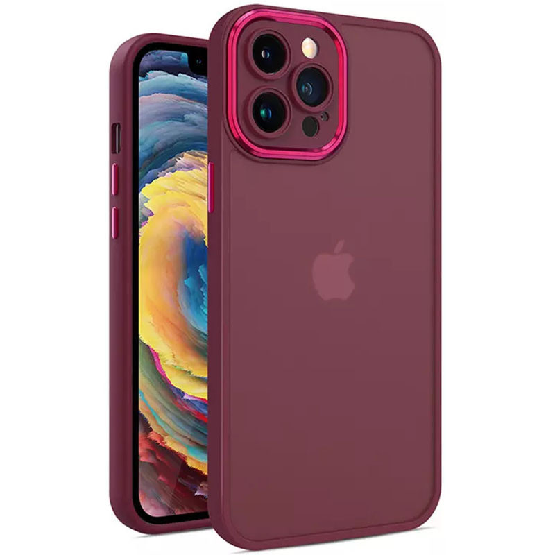 TPU+PC чохол Accent на Apple iPhone 14 Pro (6.1") (Magenta)