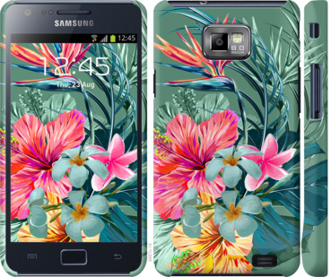 

Чехол Тропические цветы v1 для Samsung Galaxy S2 i9100 844804