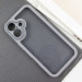 Фото TPU чехол Transparent + Colour 1,5mm для Apple iPhone 16 (6.1") (Grey) на vchehle.ua