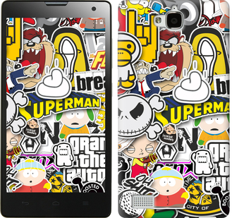 

Чехол Popular logos для Huawei Honor 3C 628117