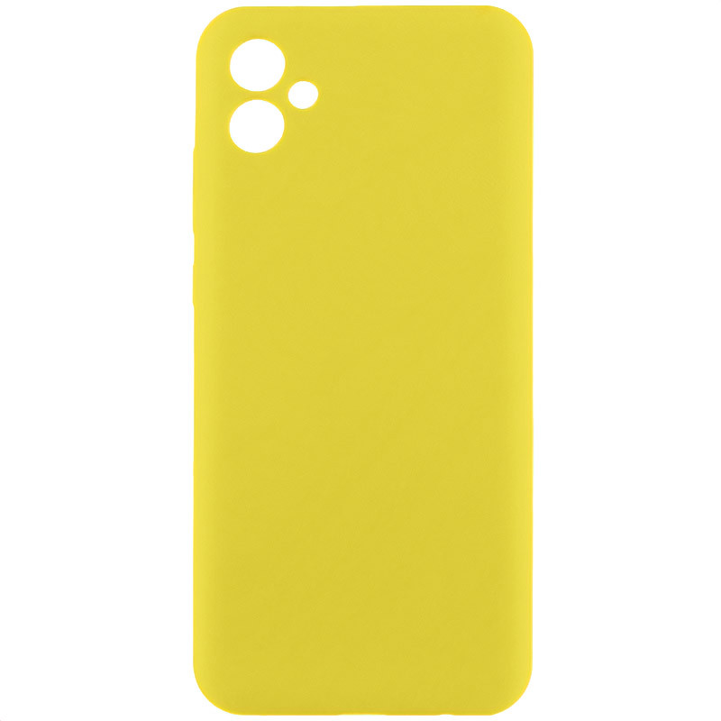 Чехол Silicone Cover Lakshmi Full Camera (AA) для Samsung Galaxy A06 (Желтый / Flash)