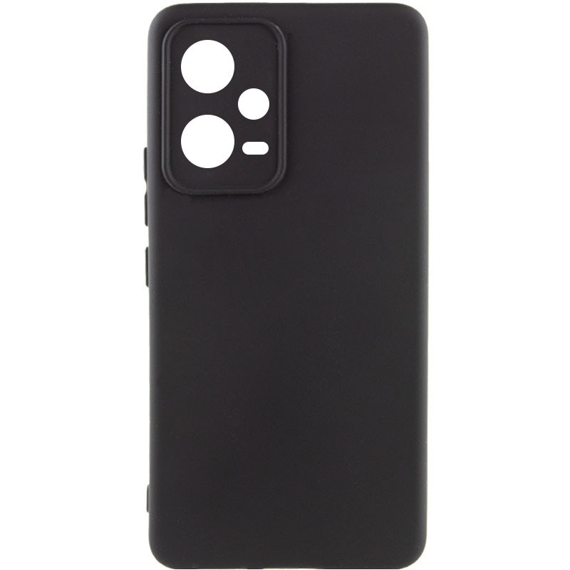 Чохол Silicone Cover Lakshmi Full Camera (A) на Xiaomi Poco X5 5G / Redmi Note 12 5G (Чорний / Black)