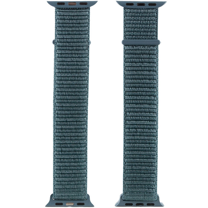 Фото Ремінець Nylon для Apple Watch 38/40/41/42mm(ser.10) (Зелений / Pine green) в маназині vchehle.ua